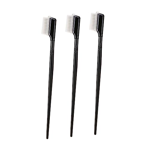 FOYTOKI 3Pcs Eyelash Shaping Comb Portable Eyelash Definer Brush Tool for Women for Natural Eyelash Finish Eyebrow Grooming Safe Convenient Eye Makeup Accessory