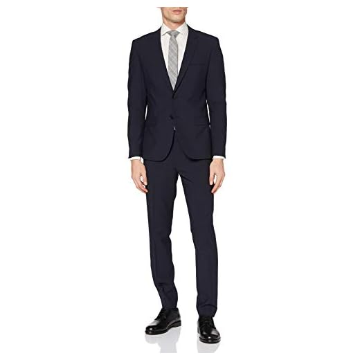 HUGO Män Arti/Hesten204 Kostym, Mörkblå, Extra Slim Fit, 56