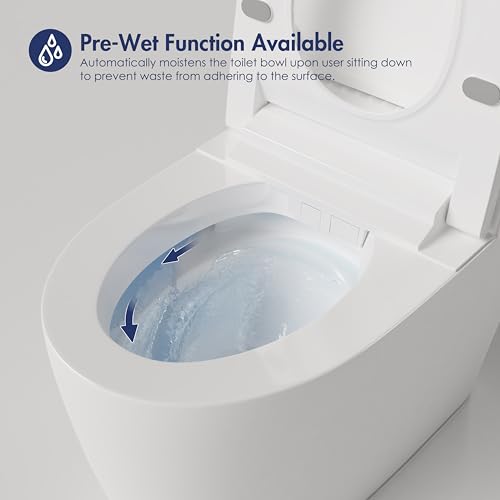 Image of Eridanus One Piece Smart Bidet Toilet, Foot Sensor Flush, Wash & Dry