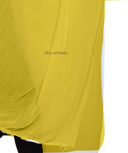 Image of Zen Women's Solid Premium Cotton Dupatta 2.25 Meters 100% Pure Cotton