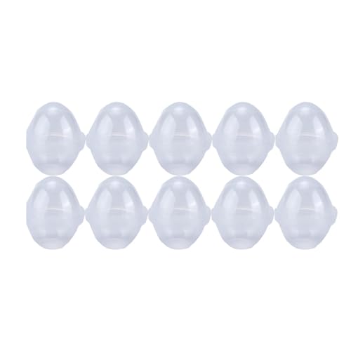 Echtes Ei 6 Größen |ufsichere eiförmige Plastikformen für Schokolade/Seife/Eis |Wiederverwendbare antihaftbeschichtete Eierschale mit einfacher Entformung |10 – Packung (3 Size)