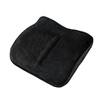 ObusForme Black Sit-Back Dual-Purpose Cushion - High Density Molded Memory Foam for Ergonomic Comfort, Supports Lower Back or Seat, Seat Cushion/Backrest with Back & Seat Cushions