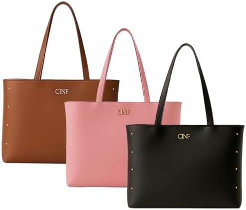 Bolsa Feminina Sacola Grande Kit Com 3 Peças Universitária De Omb...