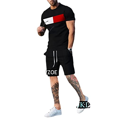 Ensemble survêtement homme short respirant et t-shirt fluide 3D