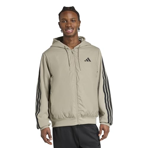 Image of adidas Men Jackets | Ess 3S In Hyb J | Green |