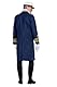 WILBERS & WILBERS 330469 - Stilvoller langer Kapitänsmantel für Herren, dunkelblau, Admiral Mantel, für Karneval