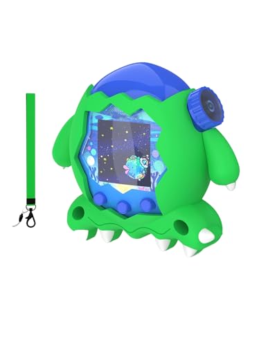 toergy Funda protectora de silicona para Tamagotchi Paradise - Funda suave anticaída a prueba de golpes, con una cuerda, accesorios electrónicos para mascotas, protección para máquina virtual de