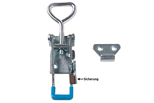 Deichselbox, Premium, aus Alu Riffelblech 2,5/4 mm, Staubox, Truckbox, Werkzeugkasten, Gurtkiste - B 414 x H 300 x T 257 mm, Inhalt: 45 Ltr.