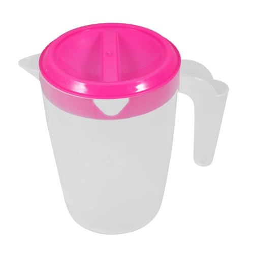 BEBEMOKO 大容量 冷水用プラスチックピッチャー 蓋付き 水差し 冷蔵庫対応 ドリンク ジュース お茶 牛乳保存に 飲料用ピッチャー 繰り返し使用可能 簡単お手入れ