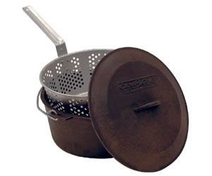 cast iron fish fryer - Camp Chef 7 Qt Seasoned Cast Iron Pot Set