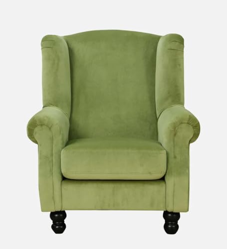 Image of Lakdi The Furniture Modern Emerald Green Velvet Accent Chair with Quilted Cushions & Gold Metal Legs, Contemporary Living Room Club Seat | 5 Years Warranty | Free Assembly - 15185269