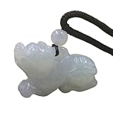 Accesorios para niñas, collar con colgante del zodiaco chino de Esmeralda Natural, joyería, accesorios de, tallado a mano, hombre y mujer