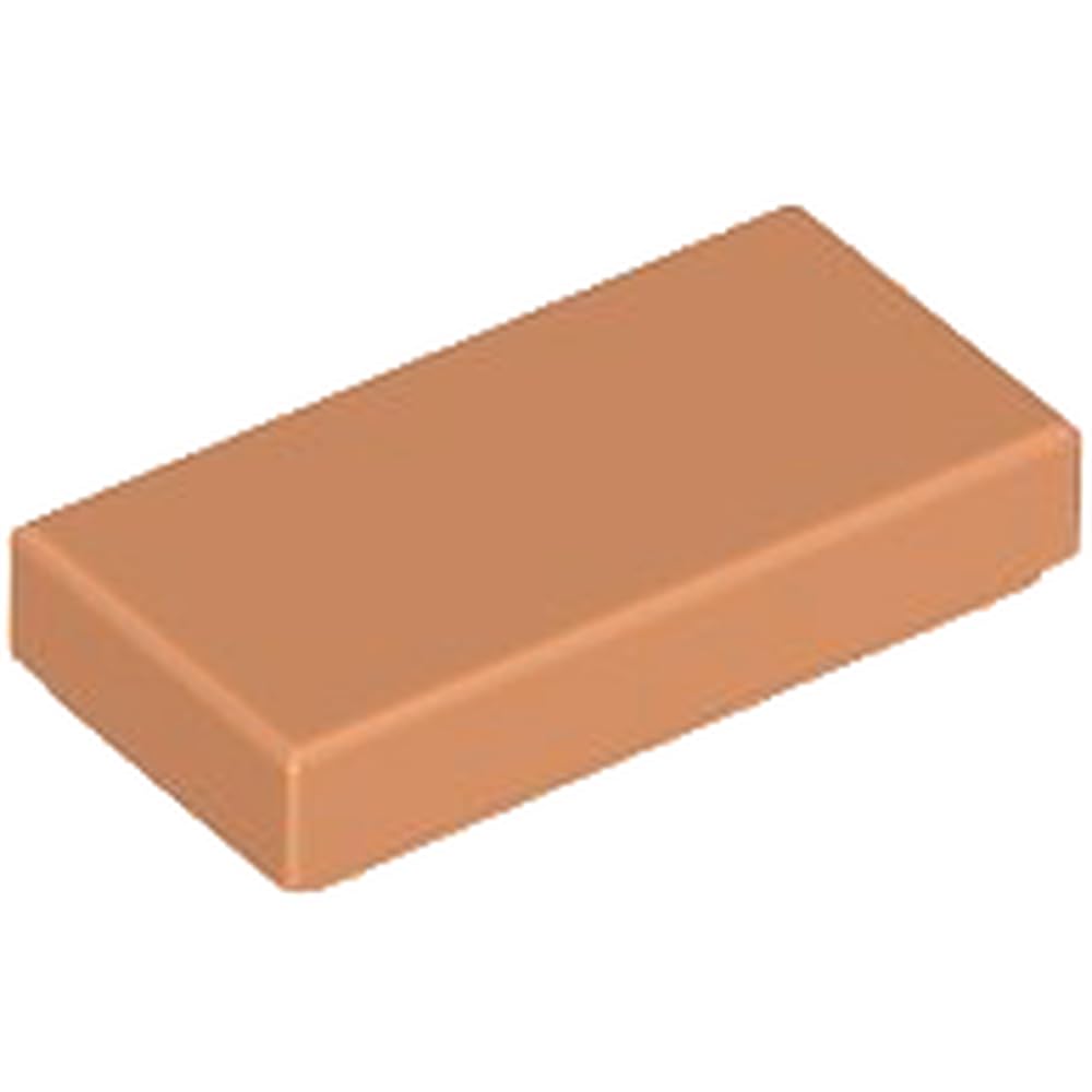 LEGO Tile 1x2, Part 3069, Building Block Component, Part 3069, Choose Your Colour (Nougat, 10, Bricks) — image 1