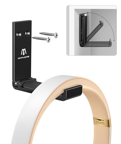 Headphone Stand Hanger Foldable Wall Hooks, Save Space Durable Al...