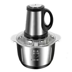PUNJAN Stainless Steel Electric Meat Grinders with Bowl 300W Heavy for Kitchen Food Chopper, Meat, Vegetables, Onion, Fruit & Nuts Blender Mixer Chopper Juicer (Meat Grinder steel With Handle 3 LTR)-image-32