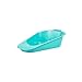 Medegen H100-07 Fracture Bedpan, Turquoise, 34 oz Capacity, 13" x 8" x 3.4" x 1" Size, Pack of 50