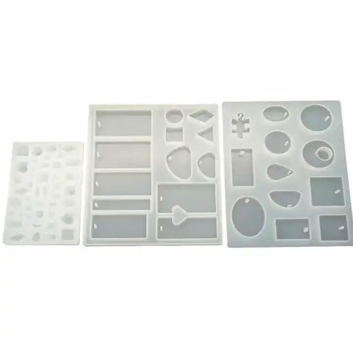 EZ Living Silicone Jewelry Making Tool Set | DIY Casting and Jewellery Mould Handling Tools | Lightweight Durable Accessories for Resin Art Craft Projects (3 Pieces) 1
