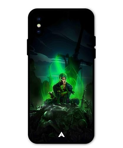Image of Premium Anime 1 Case for iPhone X (Glossy Finish) Soft-Touch Metal TPU Back Cover, Shockproof, Designer, Aesthetic Mobile Phone Case