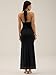 Prinbara Womens Summer Halter Deep V Neck Formal Bodycon Maxi Dresses 2026 Backless Mesh Wedding Guest Cocktail Long Dress Black Medium