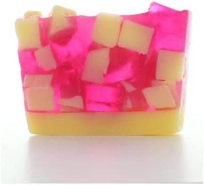 The Soap Story Handmade Soap Slice, Vegan Soap Bar made with Vegetable Glycerin, 100% Cruelty Free, 120g| Vegan Gifts | Body Soap - Rhubarb & Custard
