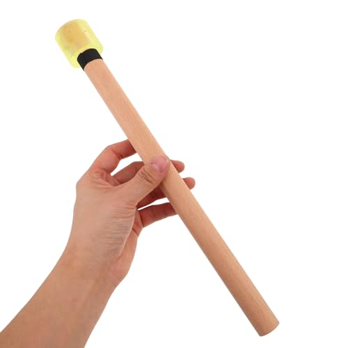 1 par de baquetas silenciosas — baquetas de percusión de madera con cabezas de caucho para bajo ruido, ideales para práctica de batería estudiantil, ensayos y presentaciones de marcha miniatura 7