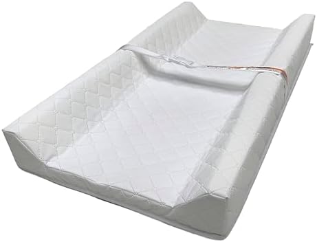 Ingenuity Contoured Changing Pad – Includes Waterproof Changing Liner and Safety Fastening Strap with Quick-Release Buckle