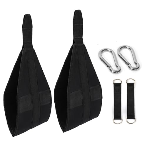 Sangles AB pour barre de traction avec crochets métalliques pour musculation à la maison