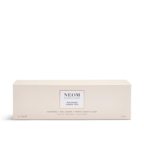 NEOM- Wellbeing Candle Trio Gift Set, Blue and Purple - Image 3