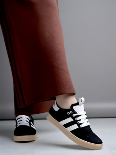 Image of Shoetopia Women's Casual Sneakers || Stylish Lace-Up Sports Shoes with Comfortable Sole || Lightweight Daily Footwear Walking & Running Shoes