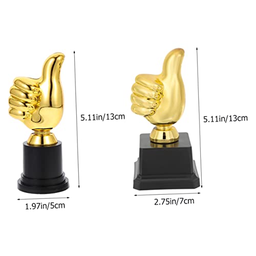 BESPORTBLE 8 Pçs Troféu Polegares Para Cima Decoração De Basquete Troféus De Plástico Medalhas De Fu