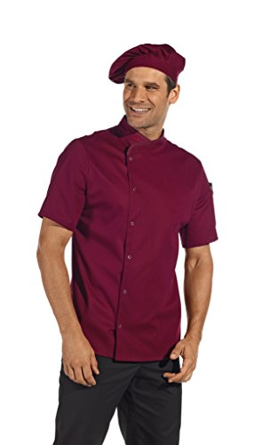 Leiber Kochjacke 1/2 Arm, 12/2542-bordeaux, 60