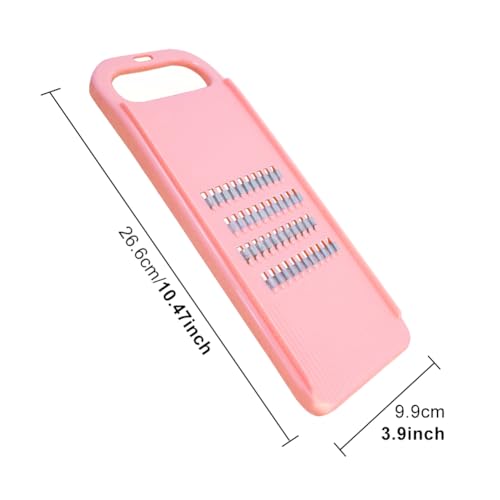 Plastic Grater with Stainless Steel Blades,Handheld Shredder for Carrots, Vegetables, Onions, Cabbage, Potatoes - Image 2
