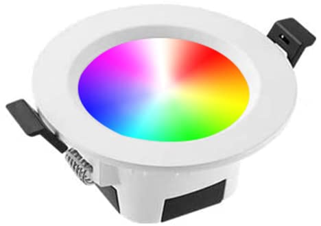 Bluetooth Smart Encastrables Led Dimmable, RGBW+CCT, 9W, 700 lumen, 230V, éclairage plafond encastré pour Cuisine, Salon, Couloir, Galerie Cover