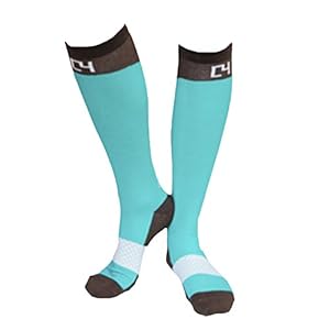 C4 Equestrian High Performance Riding Socks – Horse Riding & Tall Boot Over the Calf Knee High Socks for Women