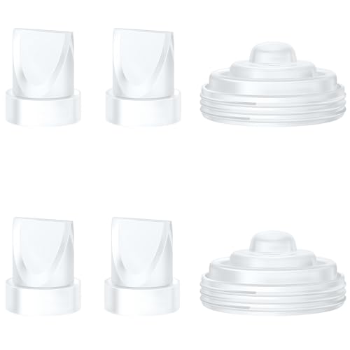Image of 4PCS Duckbill Valves & 2PCS Diaphragm Compatible with Momcozy M5 Wearable Breast Pump, Replacement Pump Parts Accessories Compatible for M5 Momcozy, Not Original Mom Cozy Accessories