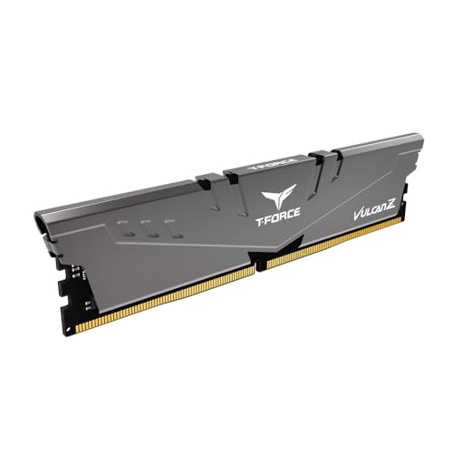 Image of TeamGroup T-Force Vulcan Z 8GB 3200MHz (3200MT /s) CL16 Grey DDR4 UDIMM Desktop Gaming Memory, Metal Heatsink, Supports XMP 2.0, Compatible with Intel /AMD CPU, High Performance, Low Latency RAM Module