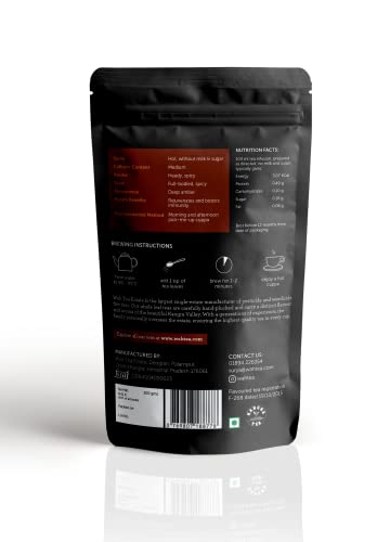 Image of Wah Tea Masala Black Tea Leaves | Hand-Plucked Whole Leaf from Kangra Valley | 100% Natural & Pesticide-Free | Rich in Antioxidants | Zero Calories | Traditional Spiced Aroma | De-Stress & Re-Energize | 100 g