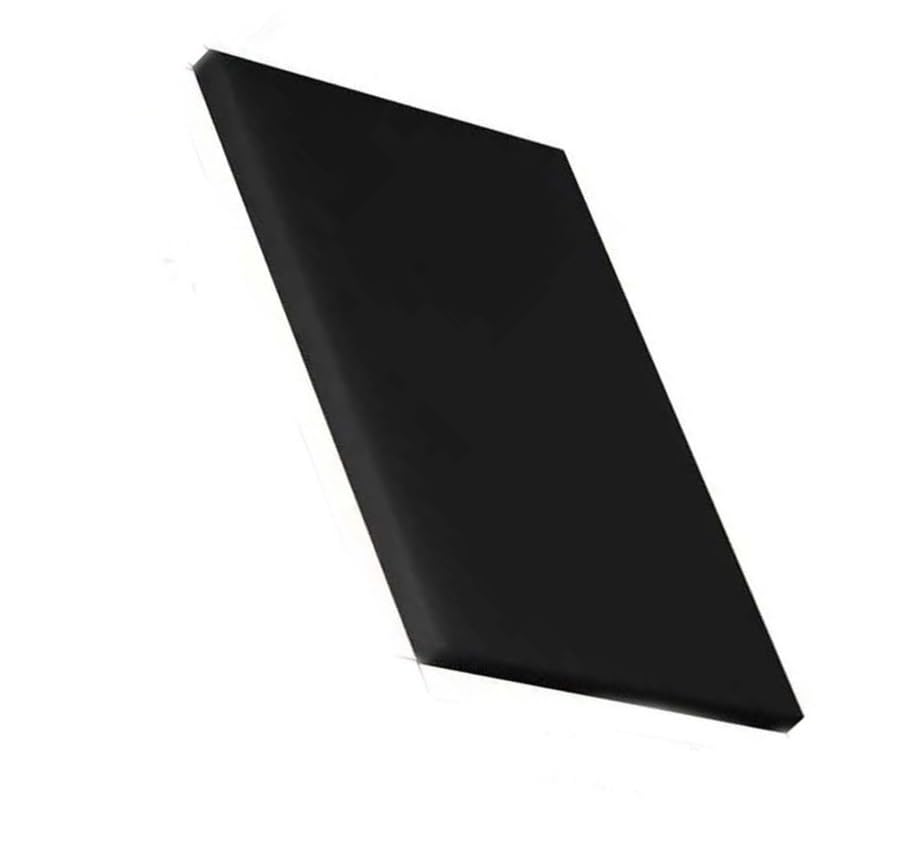 Hoja de plástico ABS negro de 200 mm x 200 mm mecanizable y reutilizable de 40mm