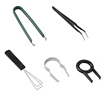 SAVITA Set of 5pcs Keyboard Cleaning Tools, Keycap Remover Key Switch Puller Keycap Puller Kit with Keycap Tweezers for Hot Swappable Mechanical Keyboards