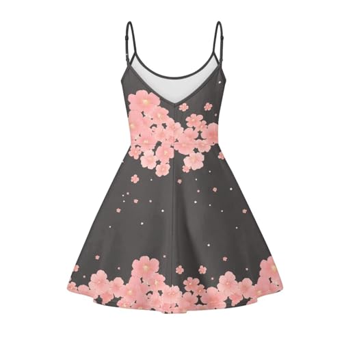 Image of Spaghetti Strap Midi Satin Dresses Summer Sleeveless Sundree Women Girl Beach Party Swing Dress