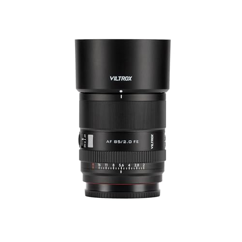 VILTROX 85mm F2 EVO FE Lens, AF 85mm f/2 FE for Sony E-Mount, Full Frame Portrait Lens for Sony FE a7iv a7c ii a7rv a9ii zve1 fx3 zv-e10 ii a6700 a6600 by VILTROX - Used condition - US$247.50