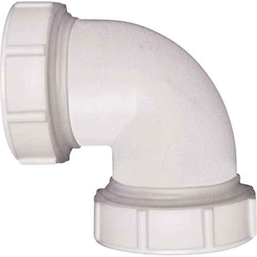 Plumb Pak 47WK Coupling Elbow, White, 1.5 Inch
