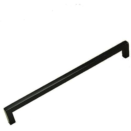 Amazon アイアン取っ手 つまみ Gl0051 スティックアングル ハンドル全長312ｍｍ ブラック 1個 ツマミ