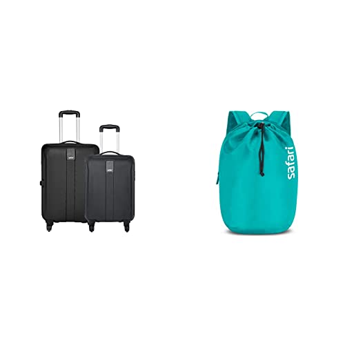 Image of Safari Thorium Sharp Anti-Scratch Combo Set of 2 Small, Medium Polycarbonate Check-in 4 Wheel Hard Suitcase
