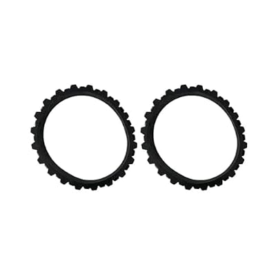 4pc Wheel Skin Tire Leather Ring, Compatible With Roborock S50 S55 S51 S6 S4 S5 Max S6 MaxV S6 Pure S7 Q7 Q5 G10 Robot Vacuum Cleaner Spare Parts