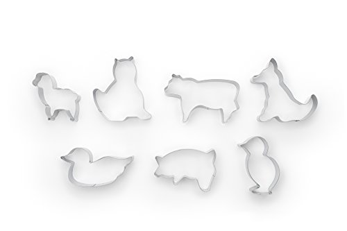 Fox Run Farm Animal Cookie Cutters, 1 X 3.5 X 3.5 Inches, Metallic #TOP5