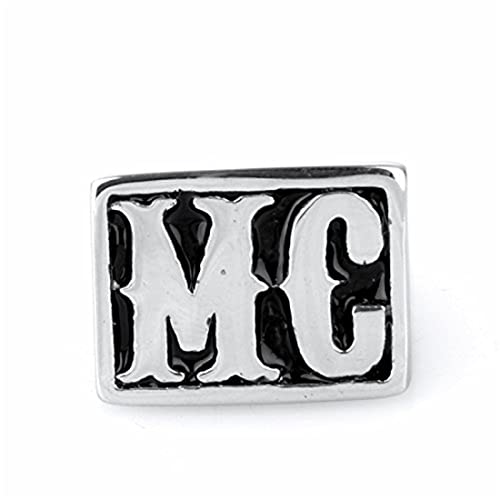 Bague HD vintage hommes HIJONES en acier inoxydable
