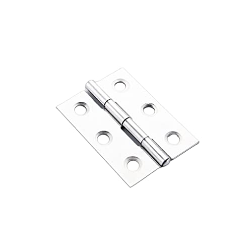 siduytin 1 Set 2-inch Stainless Steel Hinges Outdoor Hardware Easy Installation Solid Perfect Match Universal Flat Hinge, 2-inch 3-Hole