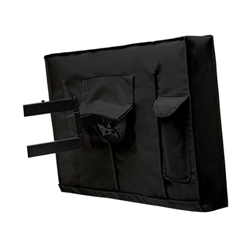 Housse TV extérieur 55-58 pouces étanche noire double couture - 4
