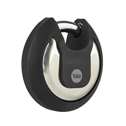 Yale Y130B Series Exteme High Security Padlock, Black/White, Y130B/70/116/1
